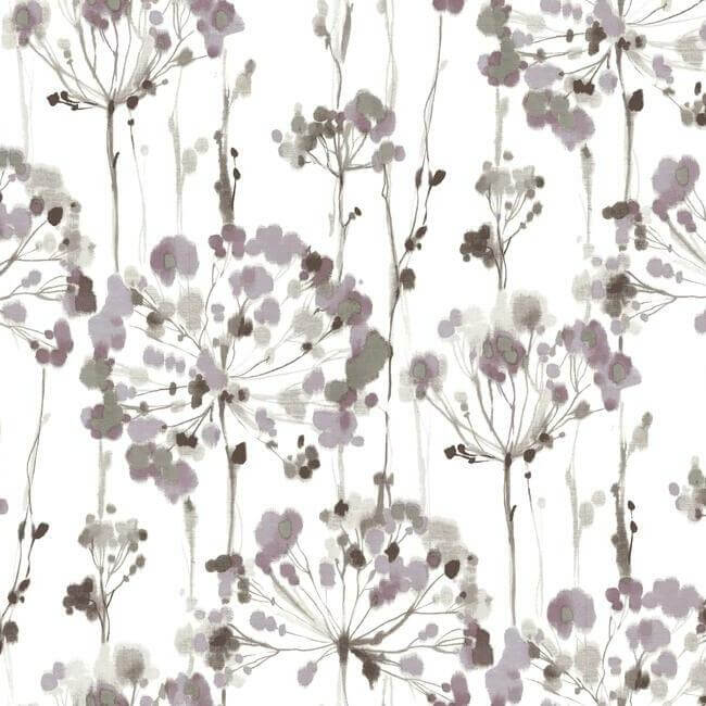 flourish-purple-wallpaper-york-wallcoverings-ci2424 - York Wallcoverings Wallpaper