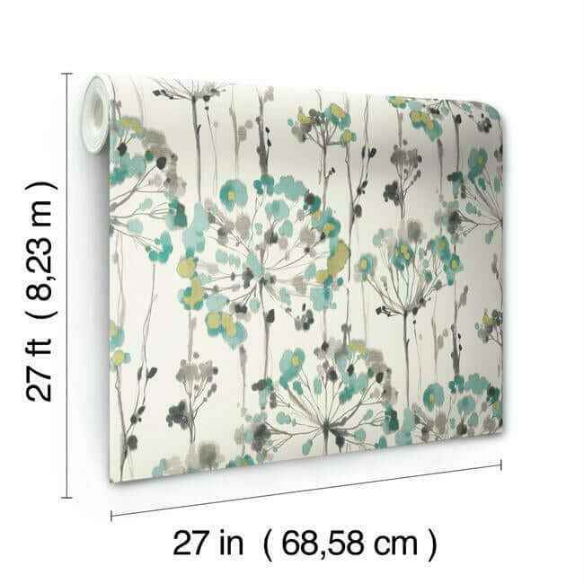 Flourish Gold Metallic Wallpaper - York Wallcoverings - CN2102 - York Wallcoverings Wallpaper