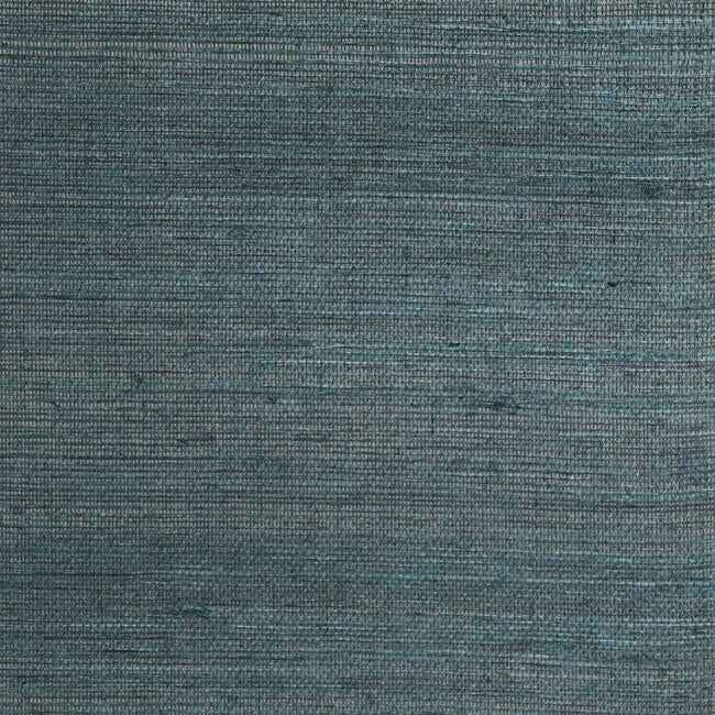 Plain Sisal Grasscloth Teal Wallpaper - York Wallcoverings - DL2955