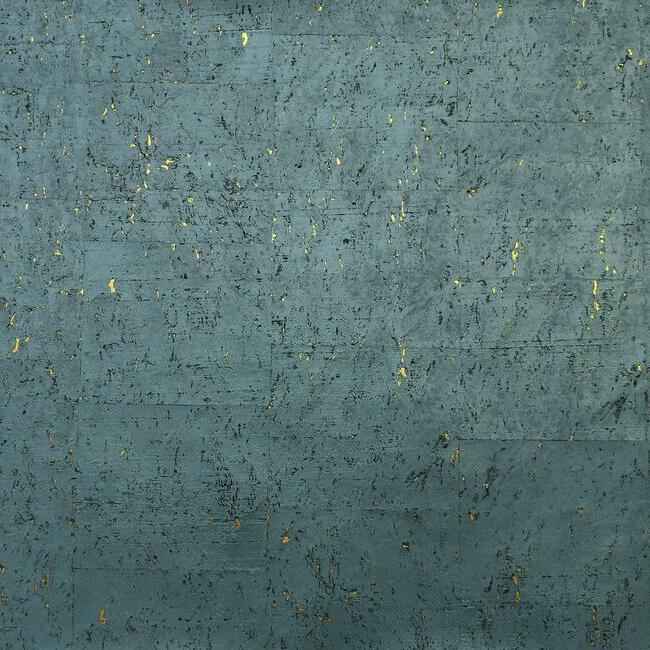 Cork Teal Wallpaper - York Wallcoverings - DL2965 - York Wallcoverings Wallpaper