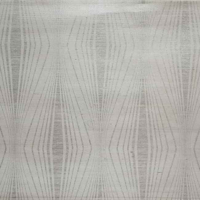 Radiant Silver & White Wallpaper - York Wallcoverings - DL2930
