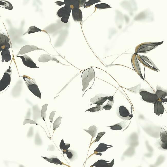 linden-flower-wallpaper-black-york-wallcoverings-so2442
