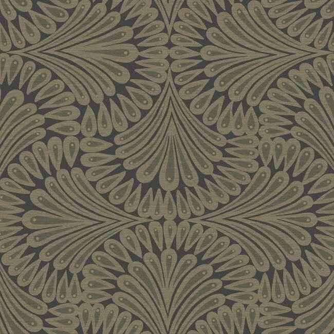 Cabaret Black Metallic Wallpaper - York Wallcoverings - CA1501