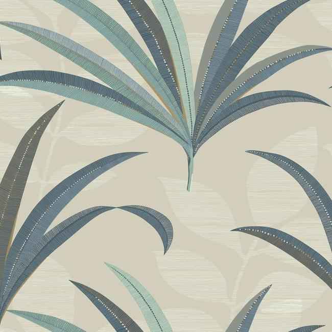 El Morocco Palm Beige Wallpaper - York Wallcoverings - CA1552 - York Wallcoverings Wallpaper