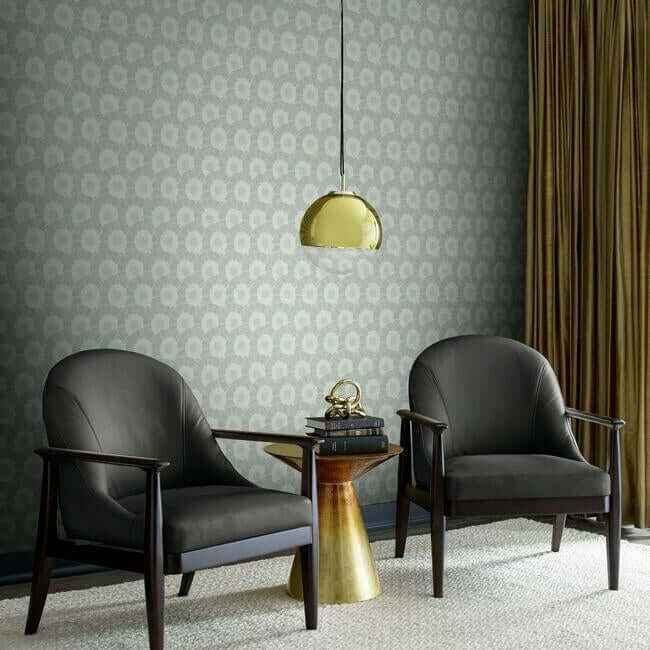 Coco Bloom Metallic Wallpaper - York Wallcoverings - CA1558 - York Wallcoverings Wallpaper