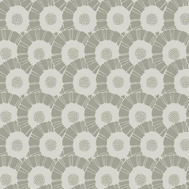 coco-bloom-white-wallpaper-york-wallcoverings-ca1557 - York Wallcoverings Wallpaper