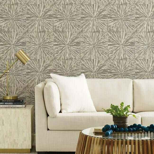 Squareburst Cream Wallpaper - York Wallcoverings - OG0500 - York Wallcoverings Wallpaper