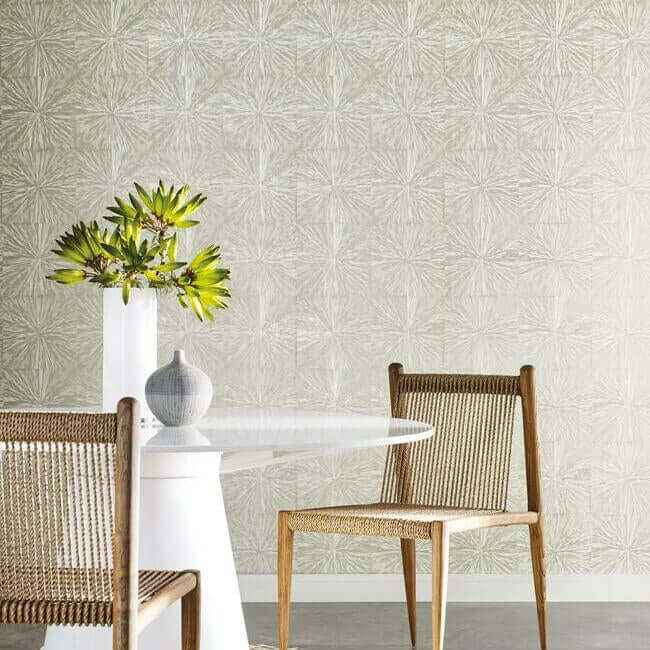 Squareburst Cream Wallpaper - York Wallcoverings - OG0500 - York Wallcoverings Wallpaper