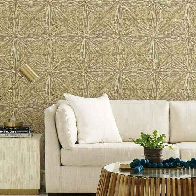 Squareburst Light Gold Wallpaper - York Wallcoverings - OG0502 - York Wallcoverings Wallpaper