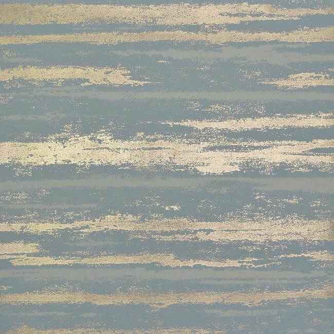 Atmosphere Teal & Gold Wallpaper - York Wallcoverings - NW3543