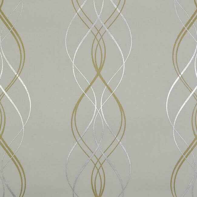 Aurora Gold & Pearl Wallpaper - York Wallcoverings - NW3549 - York Wallcoverings Wallpaper