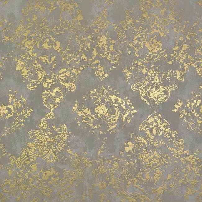 Stargazer Khaki & Gold Wallpaper - York Wallcoverings - NW3564 - York Wallcoverings Wallpaper