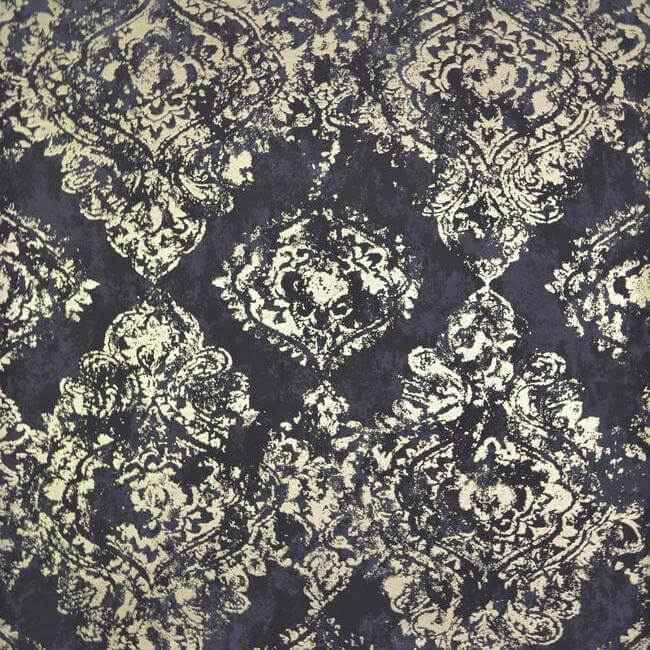 Stargazer Plum & Gold Wallpaper - York Wallcoverings - NW3567