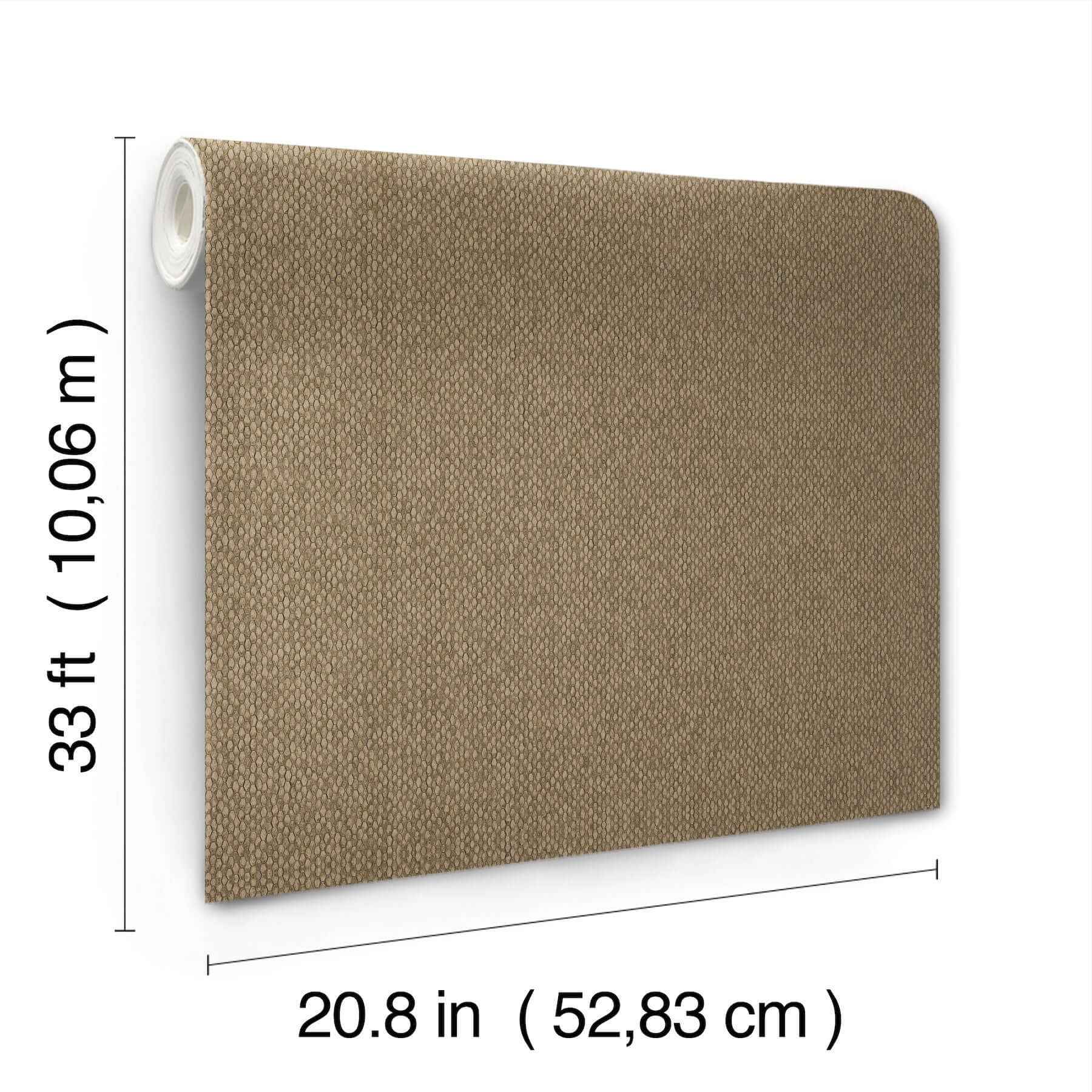 Stretched Hexagons Burnished Copper Wallpaper - York Wallcoverings - Y6231105 - York Wallcoverings Wallpaper