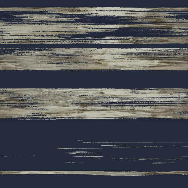 horizontal-dry-brush-navy-wallpaper-york-wallcoverings-kt2154 - York Wallcoverings Wallpaper