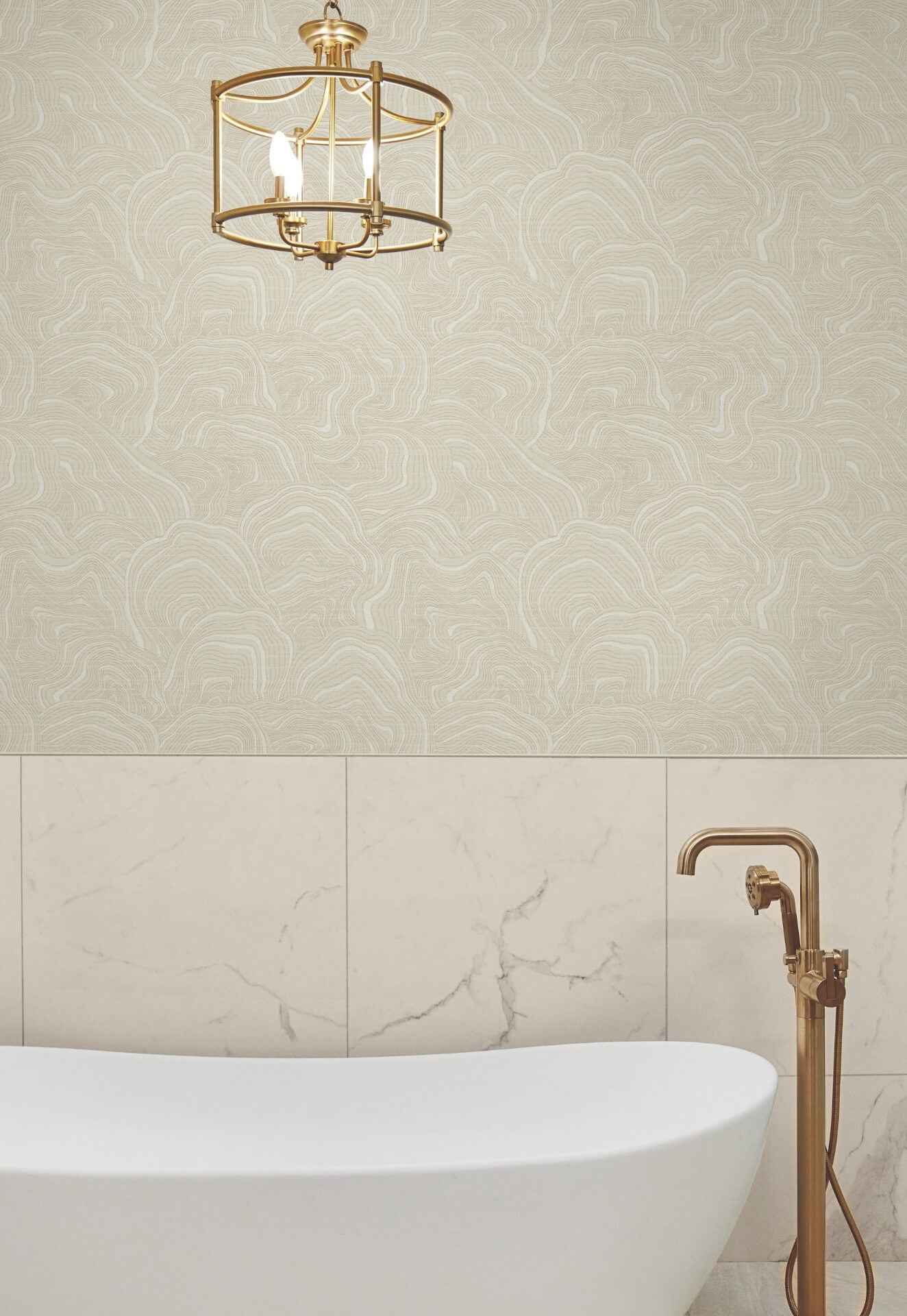 Geodes Cream Wallpaper - York Wallcoverings - KT2161 - York Wallcoverings Wallpaper