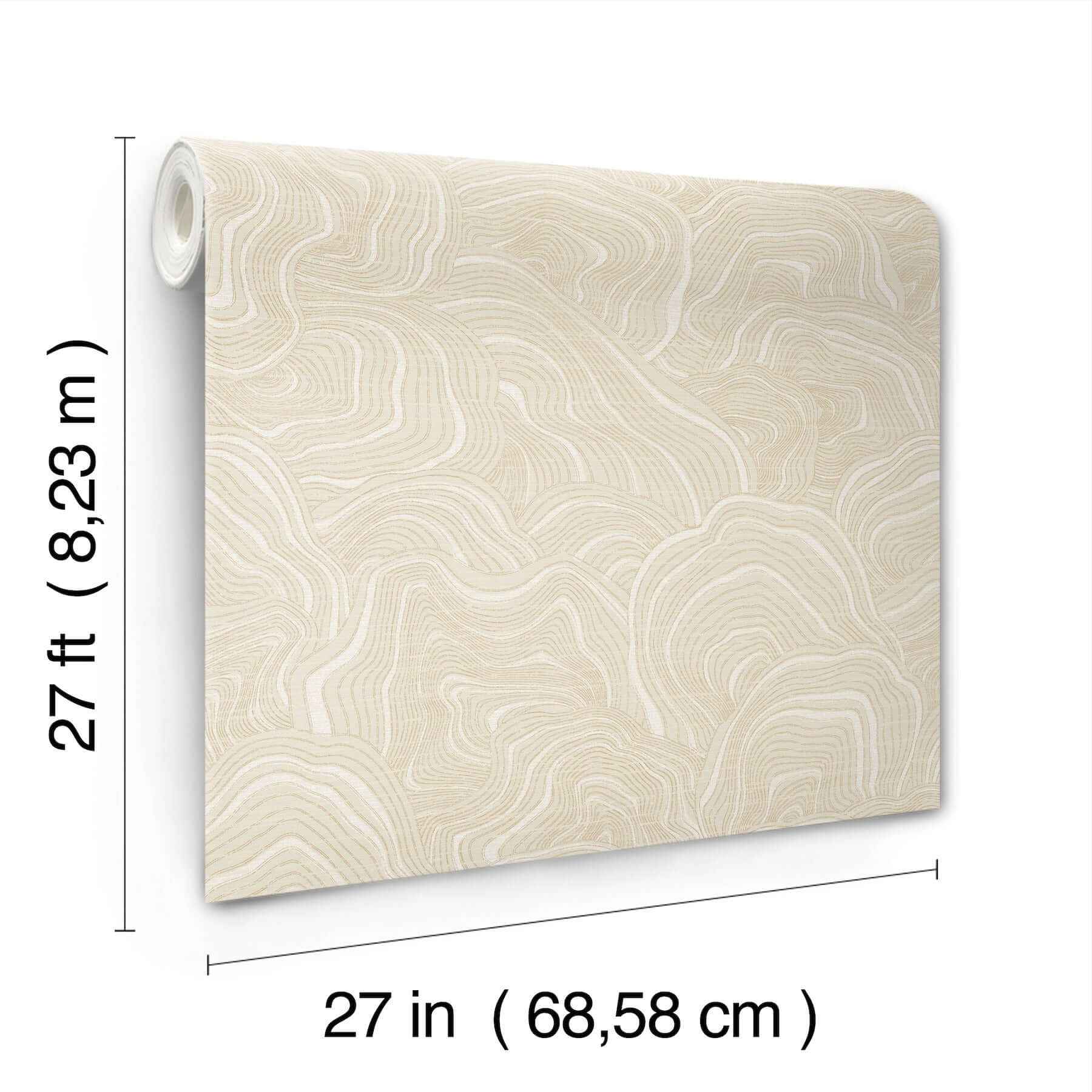 Geodes Cream Wallpaper - York Wallcoverings - KT2161 - York Wallcoverings Wallpaper