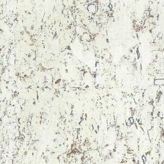 Cork White Wallpaper - York Wallcoverings - GR1092