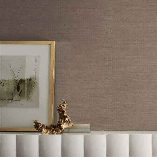 Sisal Grasscloth Brown Wallpaper - York Wallcoverings - MW9270 - York Wallcoverings Wallpaper