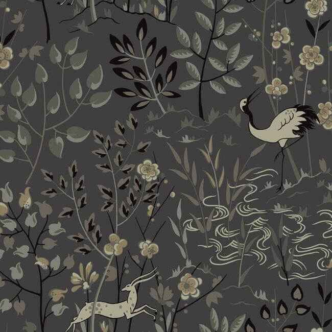 Aspen Grey Wallpaper - York Wallcoverings - LL4785