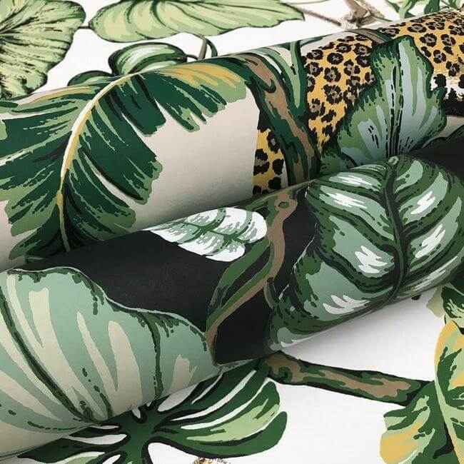 Jungle Cat Black Wallpaper - York Wallcoverings - HO2143 - York Wallcoverings Wallpaper