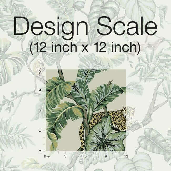jungle-cat-wallpaper-taupe-york-wallcoverings-ho2144 - York Wallcoverings Wallpaper
