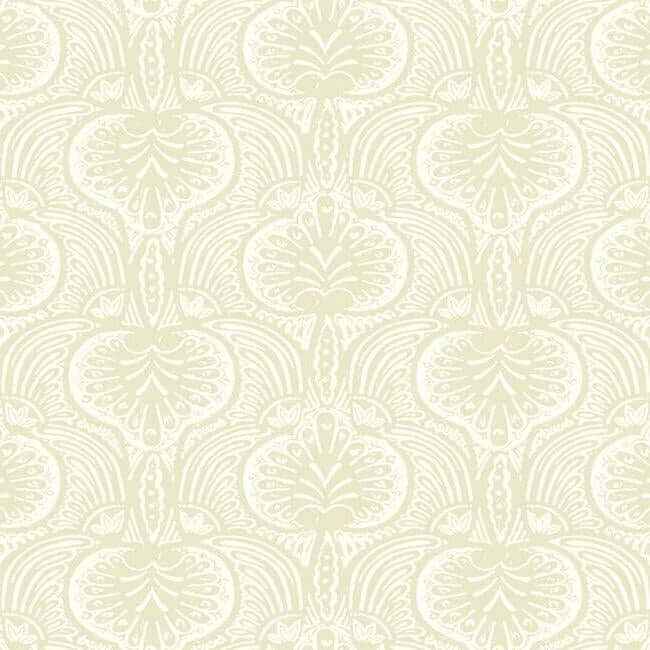 Lotus Palm Beige Wallpaper - York Wallcoverings - HO2154