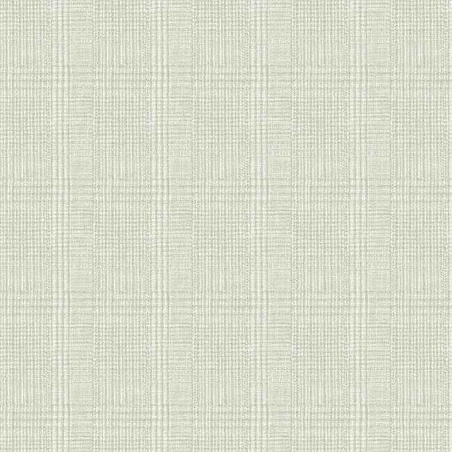 Shirting Plaid Off White Wallpaper - York Wallcoverings - HO2169