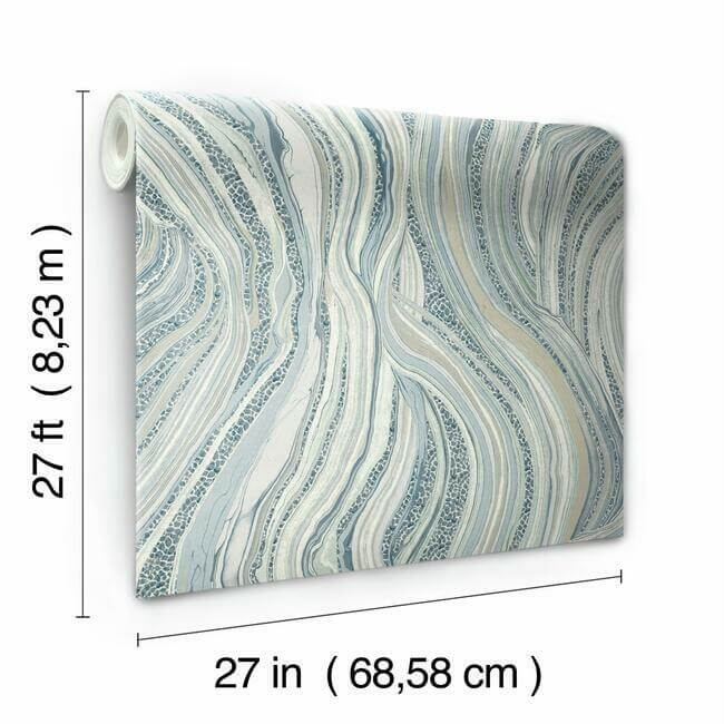 streaming-cheetah-wallpaper-blue-york-wallcoverings-ho2173 - York Wallcoverings Wallpaper
