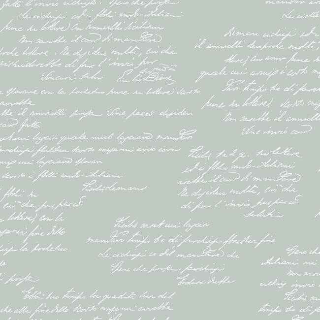 Noteworthy Green & White Wallpaper - York Wallcoverings - MH1609 - York Wallcoverings Wallpaper