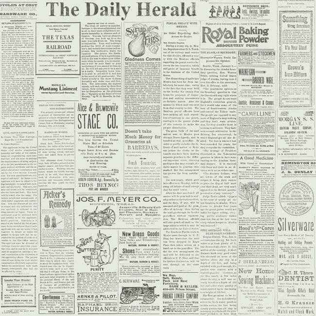 The Daily Black & White Wallpaper - York Wallcoverings - MH1508