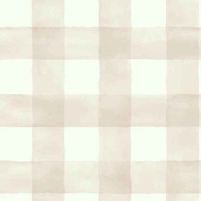 Watercolor Check Pink & White Wallpaper - York Wallcoverings - MH1517 - York Wallcoverings Wallpaper