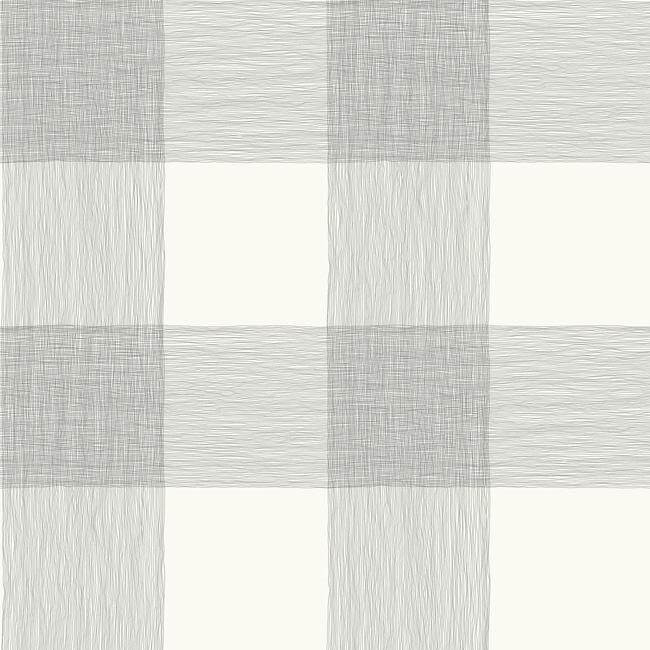 Common Thread Black & White Wallpaper - York Wallcoverings - ME1520