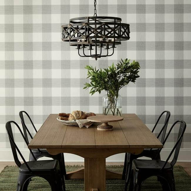 Common Thread Black & White Wallpaper - York Wallcoverings - ME1520 - York Wallcoverings Wallpaper