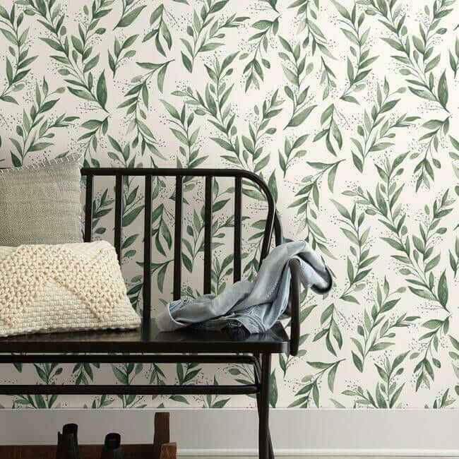 Olive Branch Olive Grove Wallpaper - York Wallcoverings - ME1535 - York Wallcoverings Wallpaper