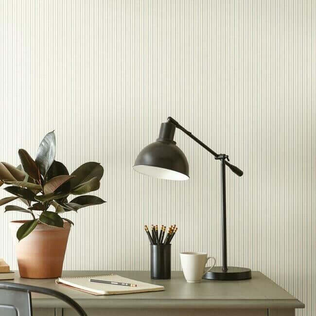 french-ticking-light-blue-wallpaper-york-wallcoverings-me1562 - York Wallcoverings Wallpaper