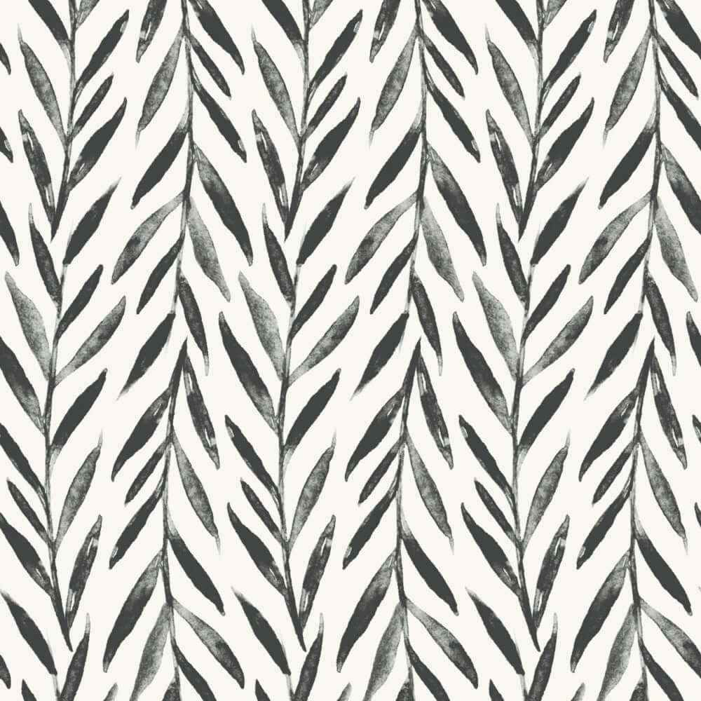 Willow Black Wallpaper - York Wallcoverings - MK1136 - York Wallcoverings Wallpaper