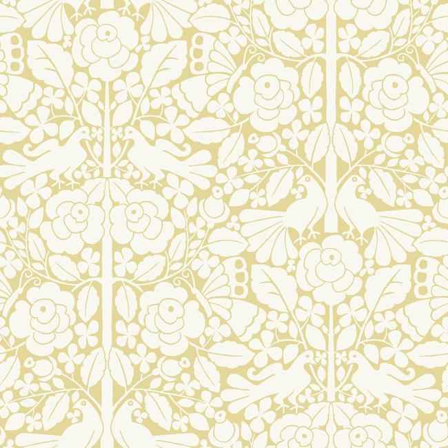 Fairy Tales Yellow Wallpaper - York Wallcoverings - MK1162