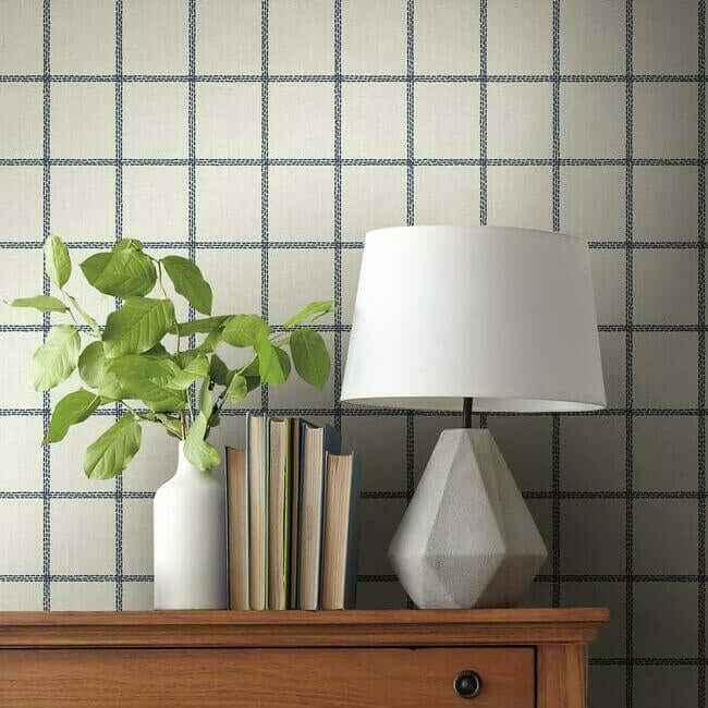 Sunday Best Blue Wallpaper - York Wallcoverings - MK1177 - York Wallcoverings Wallpaper