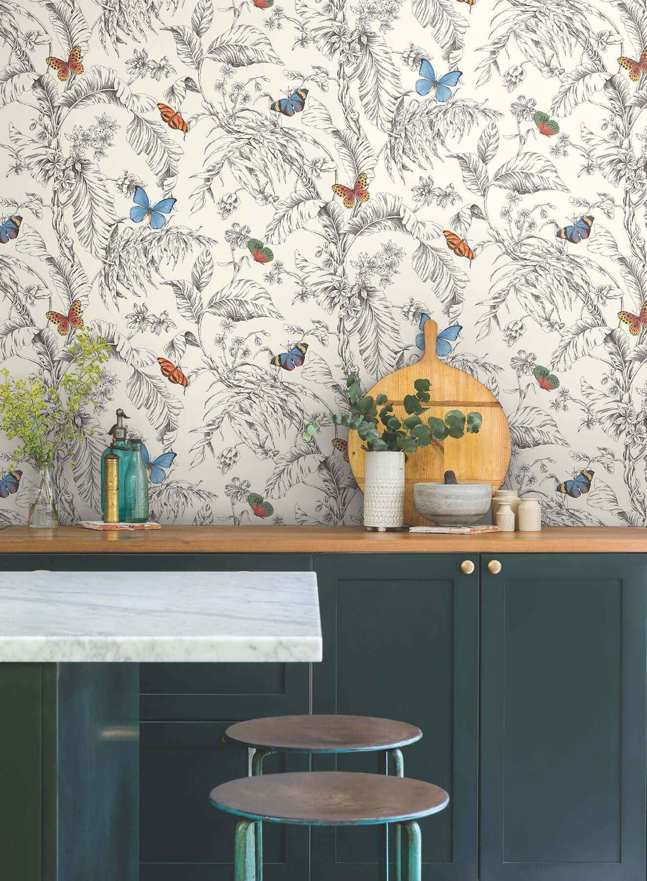 Papillon Primary Wallpaper - York Wallcoverings - AF2025