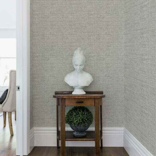 Papyrus Weave White Wallpaper - York Wallcoverings - CY1558