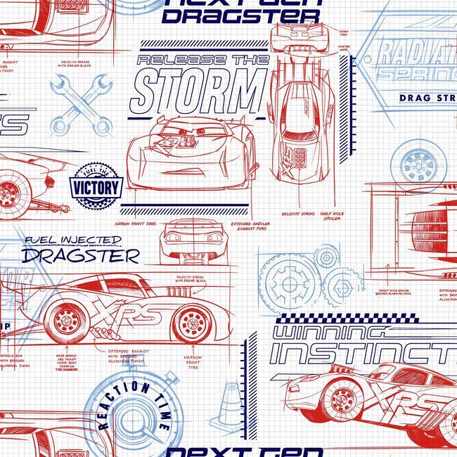 disney-and-pixar-cars-schematic-wallpaper-red-york-wallcoverings-di0915