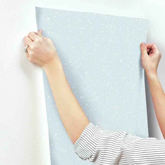 Disney Mickey Mouse Star Blue Wallpaper - York Wallcoverings - DI0985 - York Wallcoverings Wallpaper