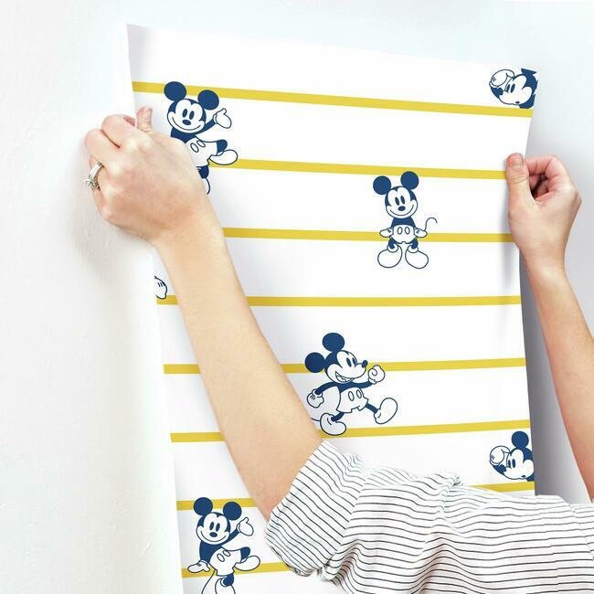 disney-mickey-mouse-stripe-wallpaper-yellow-york-wallcoverings-di0931