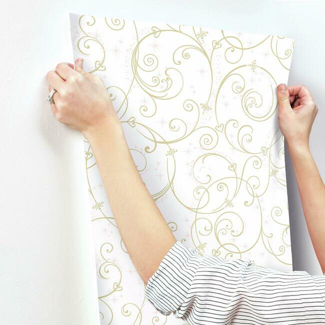 disney-princess-perfect-scroll-wallpaper-gold-york-wallcoverings-di0905