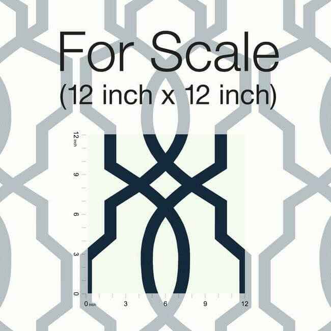 Hourglass Trellis Navy Wallpaper - York Wallcoverings - GM7521 - York Wallcoverings Wallpaper