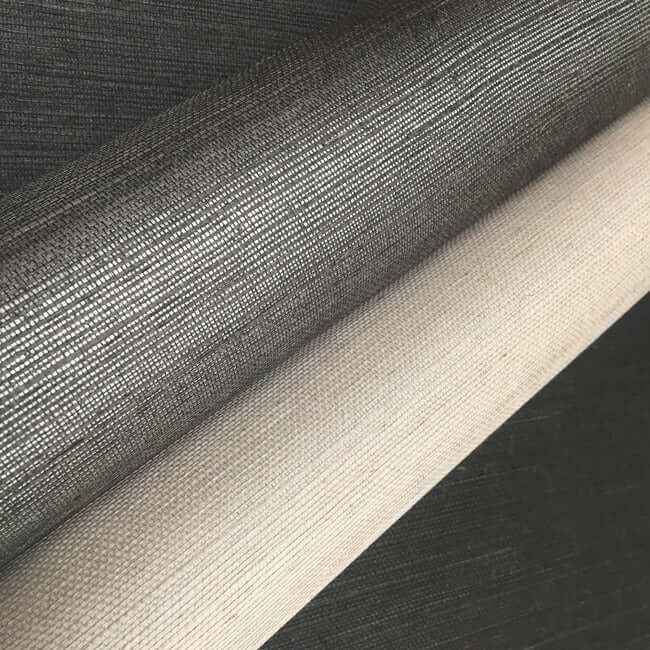 Sisal Grasscloth Silver Metallic Wallpaper - York Wallcoverings - VG4418 - York Wallcoverings Wallpaper
