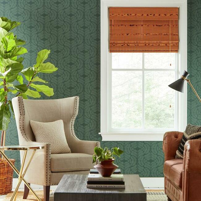 fern-tile-wallpaper-dark-green-york-wallcoverings-tl1944