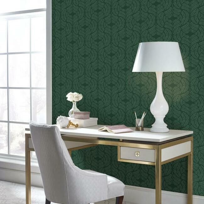 fern-tile-wallpaper-dark-green-york-wallcoverings-tl1944