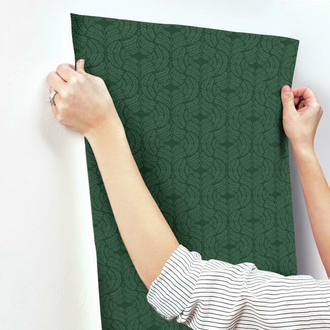 fern-tile-wallpaper-dark-green-york-wallcoverings-tl1944